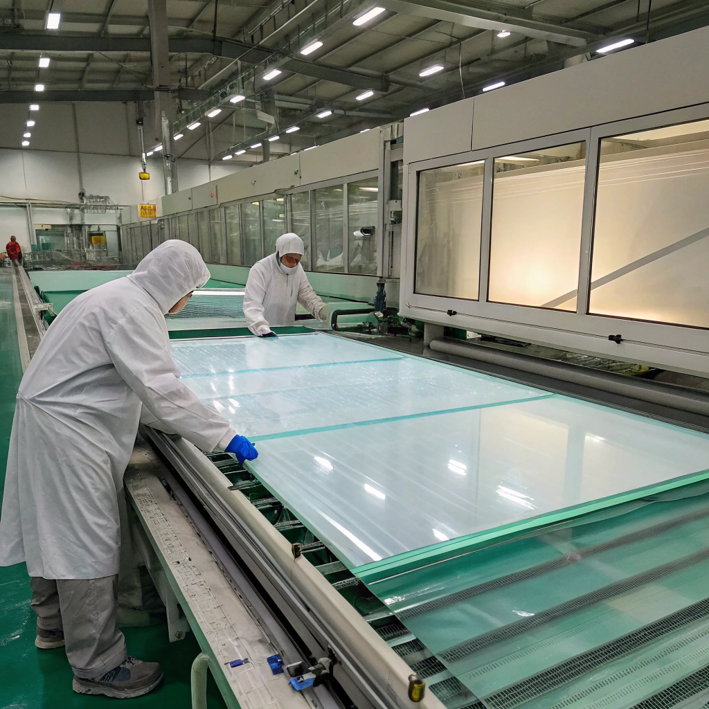 Greenhouse glass coating process