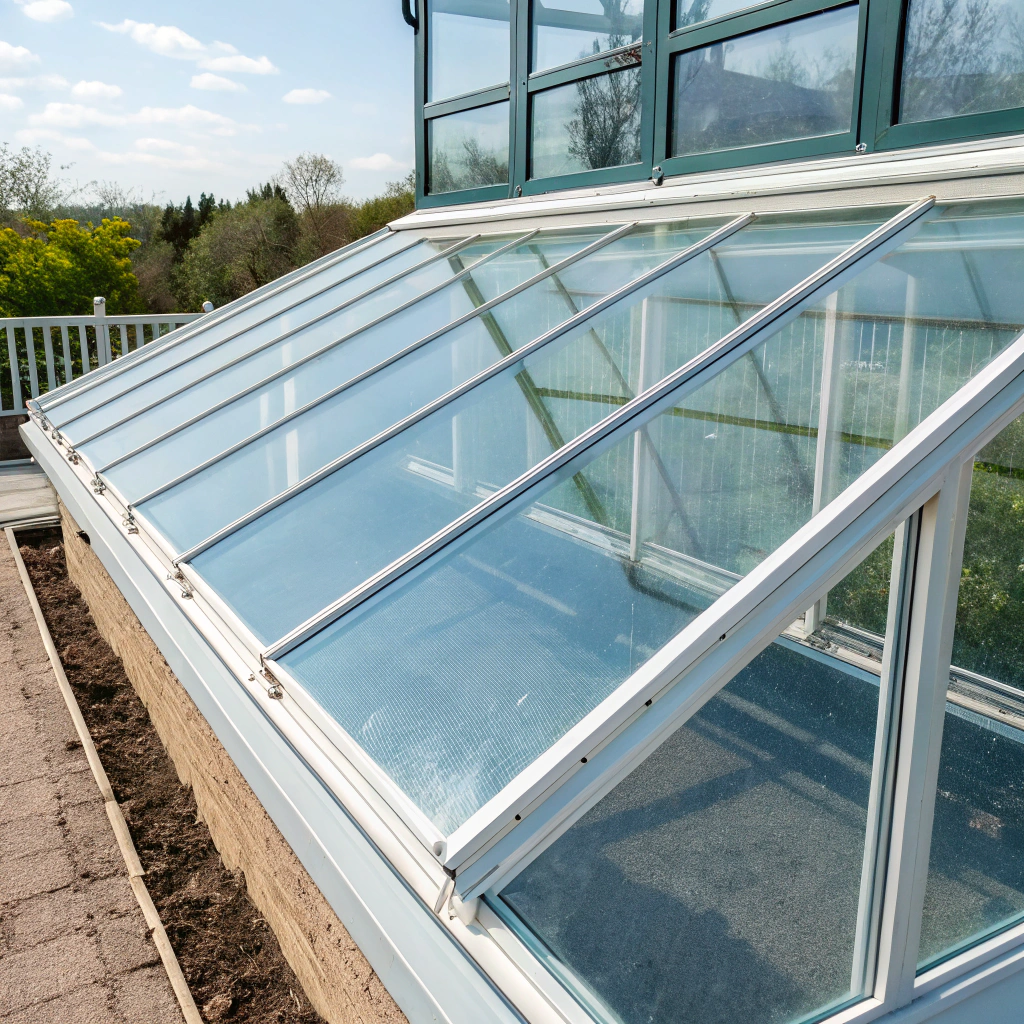 Greenhouse glass with AR coating