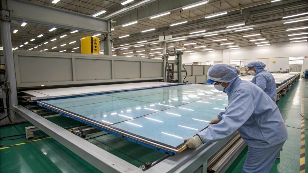 Anti-reflective coating solar glass manufacturing