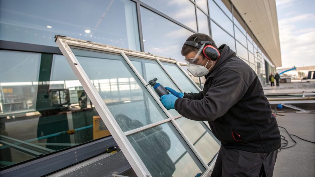 industrial glass nano coating application