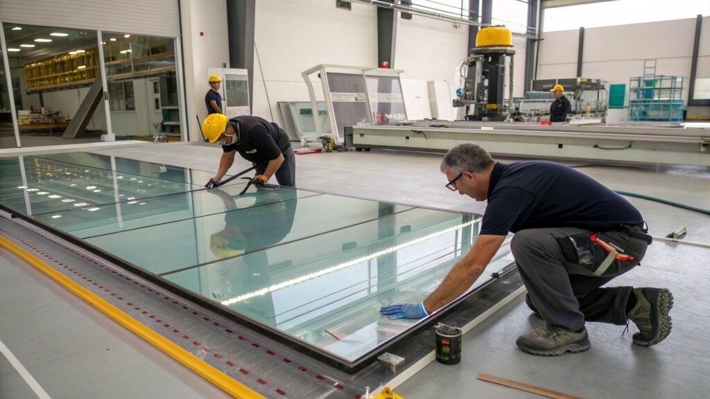 glass surface preparation for coating