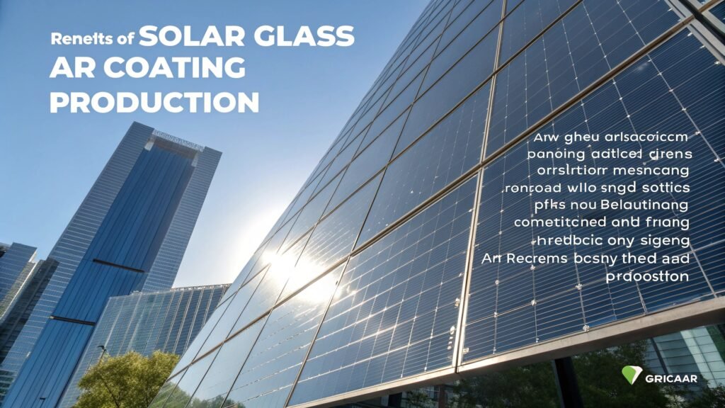 Solar glass AR coating production benefits