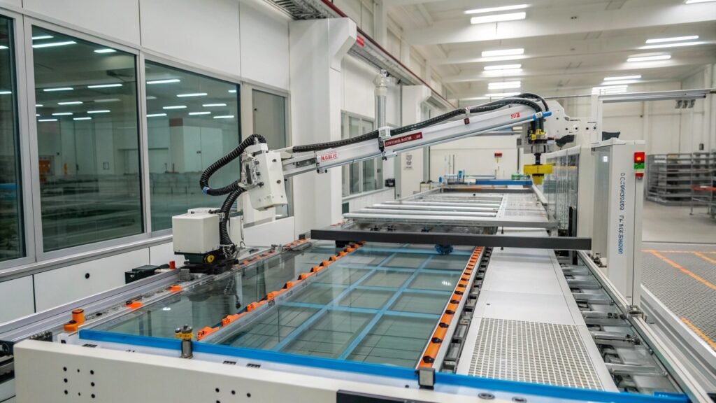 Glass washing system for IG production
