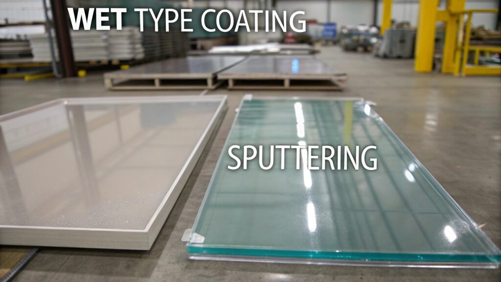 Wet coating vs sputtering comparison